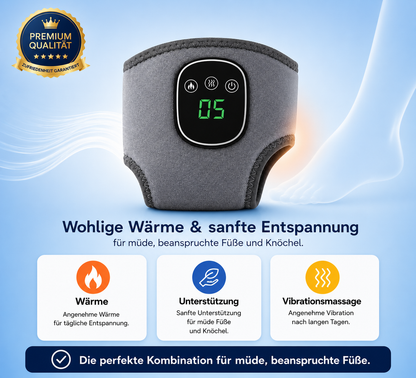 SilkRelax AnkleTherm™ – Kabelloses Fuß- & Knöchel-Massagegerät mit Wärme