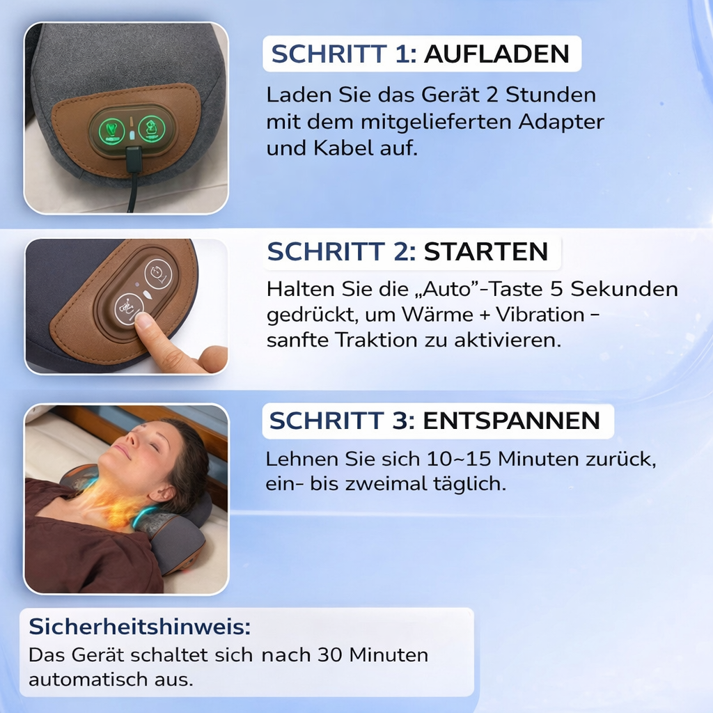SilkRelax™ Thermo Nackenmassagegerät